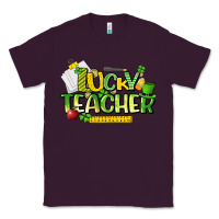 Plum lucky teacher St. Patrick's Day Classic Tee - HowdyJamesFarm