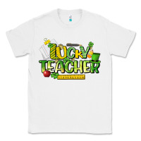 White lucky teacher St. Patrick's Day Classic Tee - HowdyJamesFarm