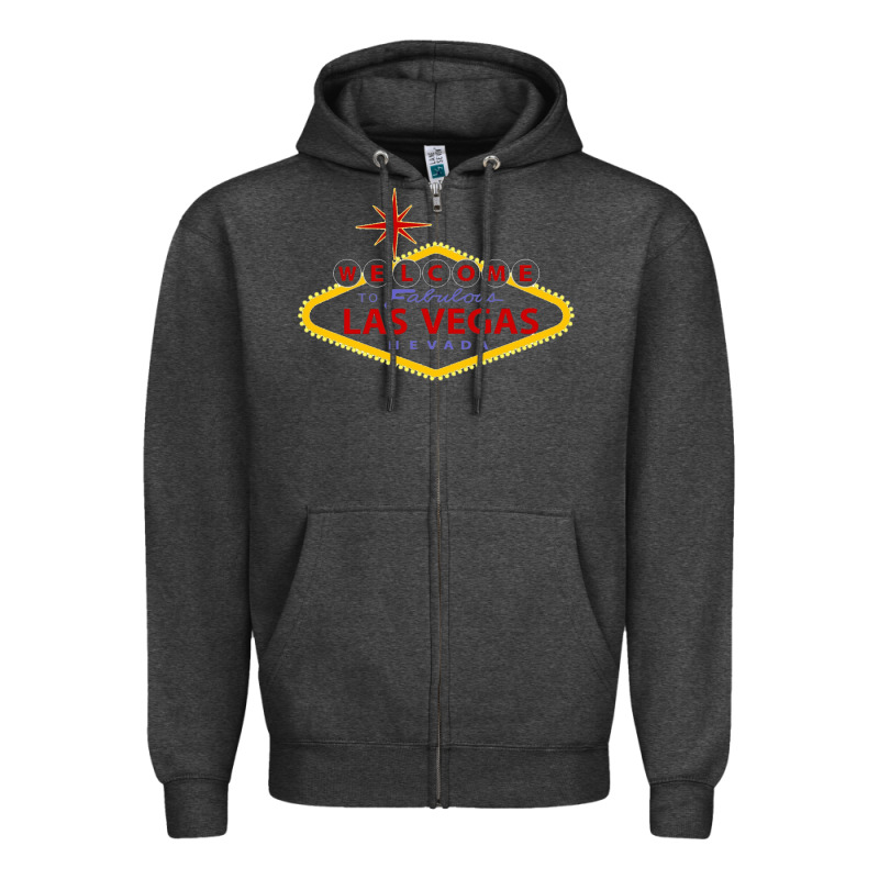 Welcome To Fabulous Las Vegas Nevada Zipper Hoodie by artisFamous | Teevron