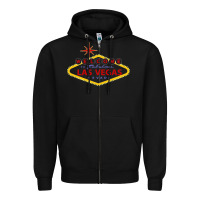 Black Welcome to Fabulous Las Vegas Nevada Zipper Hoodie - artisFamous