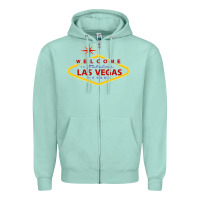 Seafoam Welcome to Fabulous Las Vegas Nevada Zipper Hoodie - artisFamous