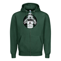Sports Green storm trooper Zipper Hoodie - artisFamous