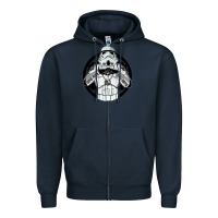 Navy storm trooper Zipper Hoodie - artisFamous