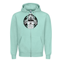 Seafoam storm trooper Zipper Hoodie - artisFamous