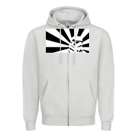 Dove Grey storm trooper Zipper Hoodie - artisFamous