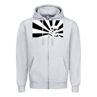 Heather Grey storm trooper Zipper Hoodie - artisFamous