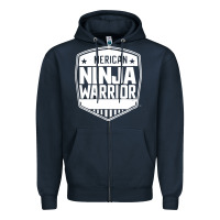 Navy american ninja warrior Zipper Hoodie - artisFamous