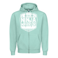 Seafoam american ninja warrior Zipper Hoodie - artisFamous
