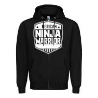 Black american ninja warrior Zipper Hoodie - artisFamous