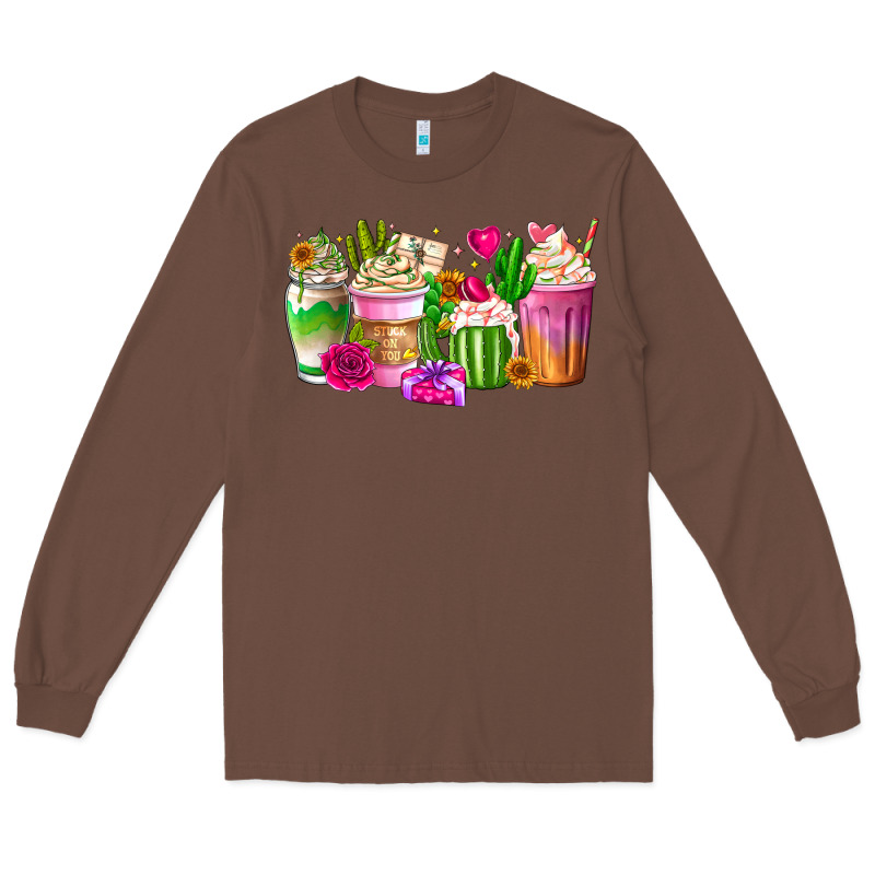Stuck On You Cup Long Sleeve Tee by CowhideDigitalArt | Teevron