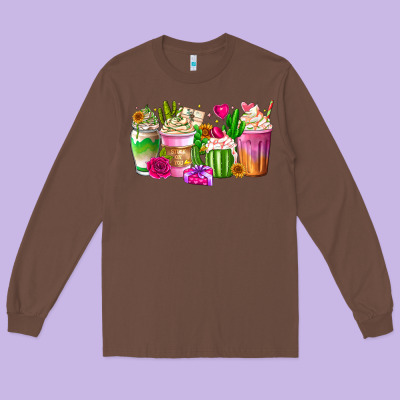 Stuck On You Cup Long Sleeve Tee Designed By Cowhidedigitalart