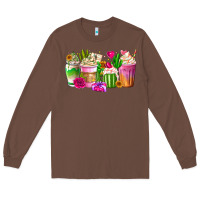 Chestnut Stuck On You Cup Long Sleeve Tee - CowhideDigitalArt