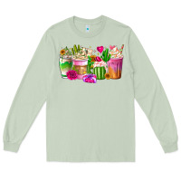 Matcha Stuck On You Cup Long Sleeve Tee - CowhideDigitalArt