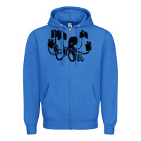 True Royal Octopus Zipper Hoodie - artisFamous