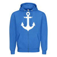 True Royal preppy nautical anchor Zipper Hoodie - artisFamous