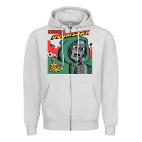 Dove Grey Mark Of The Doom Zipper Hoodie - artisFamous