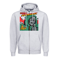 Heather Grey Mark Of The Doom Zipper Hoodie - artisFamous