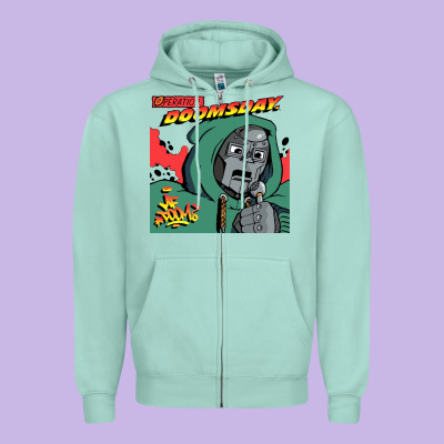Mark Of The Doom Zipper Hoodie Designed By Artisfamous