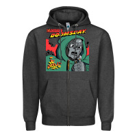 Charcoal Heather Mark Of The Doom Zipper Hoodie - artisFamous