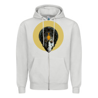 Dove Grey Feeling Good Nina Simone Zipper Hoodie - artisFamous