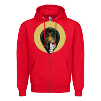 Red Feeling Good Nina Simone Zipper Hoodie - artisFamous