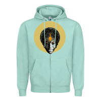 Seafoam Feeling Good Nina Simone Zipper Hoodie - artisFamous