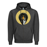 Charcoal Heather Feeling Good Nina Simone Zipper Hoodie - artisFamous
