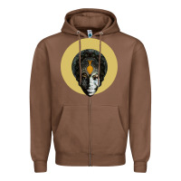 Chestnut Feeling Good Nina Simone Zipper Hoodie - artisFamous