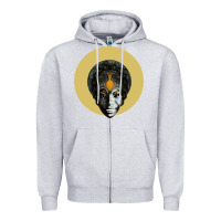 Heather Grey Feeling Good Nina Simone Zipper Hoodie - artisFamous