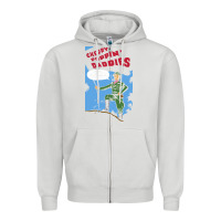 Dove Grey Cherry Poppin' Daddies Zipper Hoodie - artisFamous