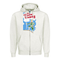 Oatmeal Heather Cherry Poppin' Daddies Zipper Hoodie - artisFamous