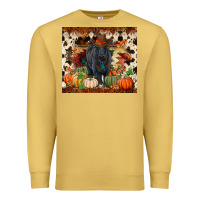 Antique Gold Fall black angus Premium Sweatshirt - RanaPortraitStore