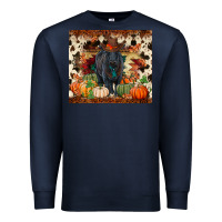 Navy Fall black angus Premium Sweatshirt - RanaPortraitStore
