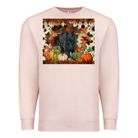 Pale Pink Fall black angus Premium Sweatshirt - RanaPortraitStore