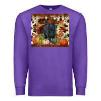 Purple Fall black angus Premium Sweatshirt - RanaPortraitStore