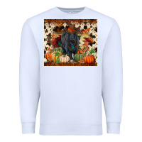 White Fall black angus Premium Sweatshirt - RanaPortraitStore
