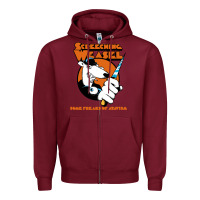 Burgundy Screeching Weasel Some Freaks Of Atavism Zipper Hoodie - artisFamous