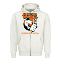 Oatmeal Heather Screeching Weasel Some Freaks Of Atavism Zipper Hoodie - artisFamous