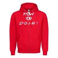 Red friends how you doin reunion Zipper Hoodie - artisFamous