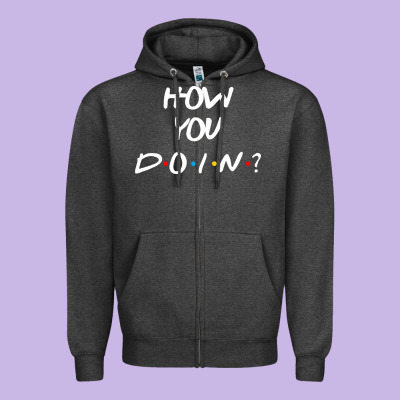 Friends How You Doin Reunion Zipper Hoodie Designed By Artisfamous