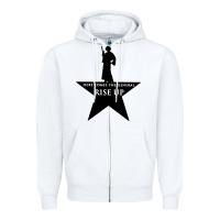 White here comes the general rise up Zipper Hoodie - artisFamous