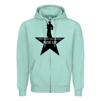 Seafoam here comes the general rise up Zipper Hoodie - artisFamous