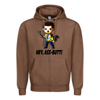 Chestnut hey, ass butt Zipper Hoodie - artisFamous