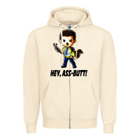 Sandshell hey, ass butt Zipper Hoodie - artisFamous