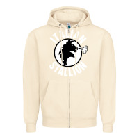 Sandshell italian stallion Zipper Hoodie - artisFamous