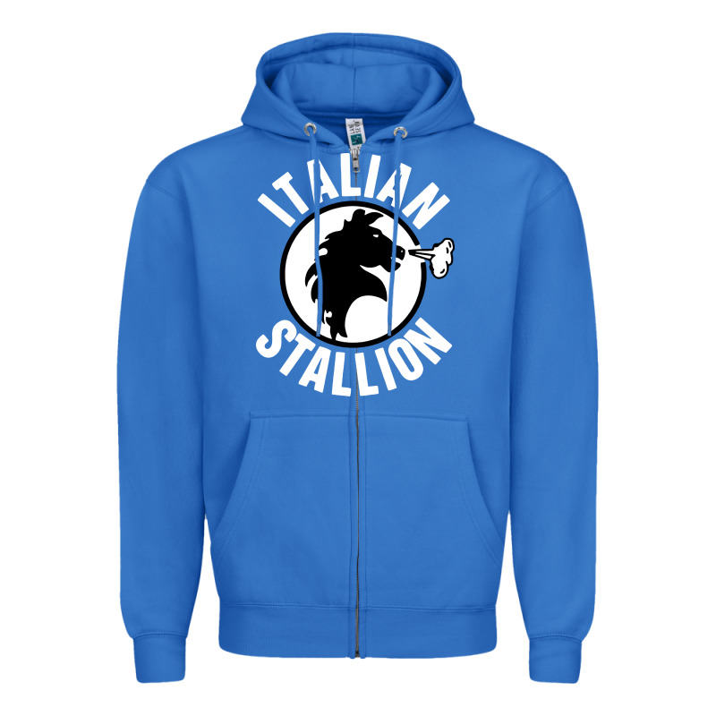 Italian Stallion Zipper Hoodie by artisFamous | Teevron
