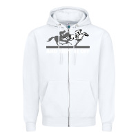 White horse racing Zipper Hoodie - artisFamous