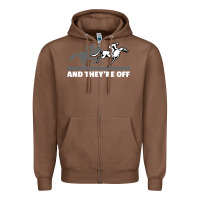 Chestnut horse racing Zipper Hoodie - artisFamous