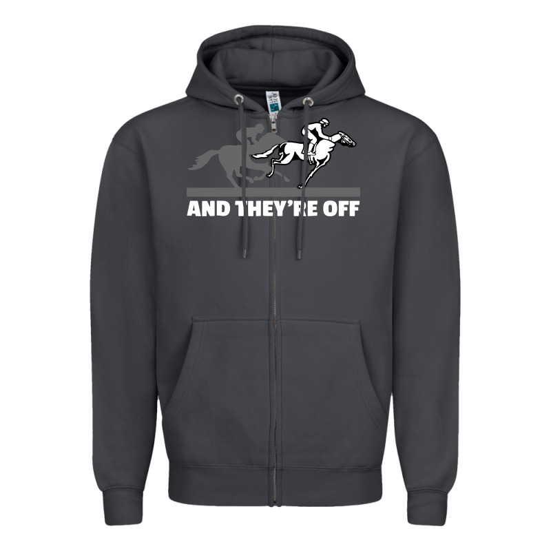 Horse Racing Zipper Hoodie by artisFamous | Teevron