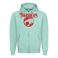 Seafoam Thunders Cats Zipper Hoodie - artisFamous